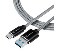 Tactical Aramid cavo extra resistente USB-A/USB-C - 1m - Grigio KP31190