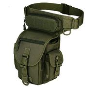Tactical Big Capacity Waist Pack MOLLE Thigh Drop Leg Bag Adjustable Strap waist Fishing Packs for Outdoor Camping Motorcycle Riding Fishing-ACU(Od)