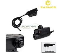 Tactical Black Ptt Per Kenwood Versione Earmor (ea-m51-ken)