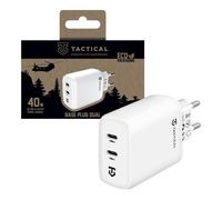 TACTICAL CARICABATTERIE FAST DUAL CHARGING ORIGINALE 2X USB-C 40W WHITE 792005A