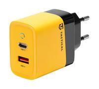 Tactical Caricabatterie Gan 1x Usb + 1x Usb-c 45w Yellow Per Vivo Y21e Y21g Y22s