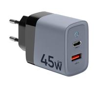 TACTICAL CARICABATTERIE GAN TECH ORIGINALE 1X USB + 1X USB-C 45W GREY 79813DA