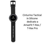Tactical Cinturino 607 Watch Band Originale Pelle Per Amazfit T-rex - Pro Black