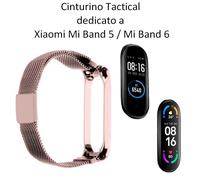 Tactical Cinturino 662 Watch Originale Magnetic Steel Per Xiaomi Mi Band 6 Pink
