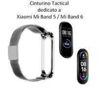 Tactical Cinturino 686 Watch Original Magnetic Steel Per Xiaomi Miband 7 Silver