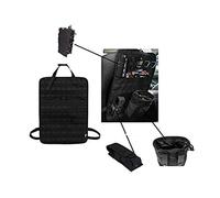 Tactical Expedition voiture véhicule siège arrière MOLLE organisateur avec bouteille/lampe de poche/Poche de recyclage - Airsoft Paintball Temporaire Armed Depot siège universel housse de rangement