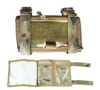 Tactical Forearm Map Case with Waterproof Micro Compass & Clear Window - Adjustable Arm Sleeve Navigation Pouch for Outdoor, Hiking(MC1)