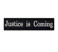 Tactical Funny Movie Biker morale patch ricamato applique chiusura Hook & Loop emblema Justice is Coming