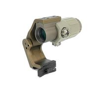 Tactical G33 - Lente d'ingrandimento 3X con attacco FTC QD combo, 5,7 cm di altezza della linea centrale ottica, meccanismo a sgancio rapido e flip-to-center (FTC), alluminio CNC (G33 con supporto da