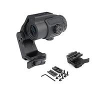 Tactical G43 - Lente d'ingrandimento 3X con attacco FTC QD, altezza ottica della linea centrale da 5,7 cm, meccanismo a sgancio rapido e flip-to-center (FTC), alluminio CNC (G43 con supporto da 5,7 cm