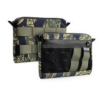 TACTICAL_G lock H Pochette EDC Leggera, Borsa Multifunzione in Nylon, Piccola Pochette con Cerniera Impermeabile YKK, Organizer Multiuso per Uso Quotidiano, Camuffamento
