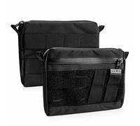 TACTICAL G lock H Pochette EDC Leggera, Borsa Multifunzione in Nylon, Piccola Pochette con Cerniera Impermeabile YKK, Organizer Multiuso per Uso Quotidiano, Nero