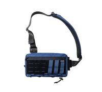 TACTICAL_G ache L3 EDC - Borsa a tracolla leggera per uomo e donna, borsa a tracolla regolabile, borsa a tracolla da viaggio, scuola, escursionismo, Blu 1000d