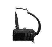 TACTICAL_G ache L3 EDC - Borsa a tracolla leggera regolabile per uomo e donna, ideale per viaggio, scuola e escursionismo, T60 bianco e nero a quadretti