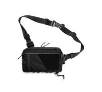 TACTICAL_G ache L6 EDC Modular Sling Bag, Borsa a tracolla leggera, borsa a tracolla da viaggio, borsa a tracolla, zaino per tutti i giorni e sport all'aria aperta, Nero , 28 x 18 x 7 cm
