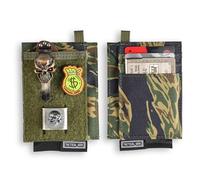 TACTICAL_GEEK EXT5 EDC Slim Pouch, Organizzatore di Carte con Tessuto in Nylon CORDURA, Tasca per Carte di Credito, Scomparto Nascosto, Versatile per La Conservazione di Piccoli Oggetti, Multicolore
