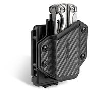 TACTICAL GEEK Fondina in kydex per LEATHERMAN multiutensile, con tensione regolabile, fodero in nylon K con morsetto, Adatto alla maggior parte dei multiutensili