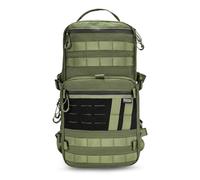 TACTICAL_GEEK ModCase B2 Ultimate EDC Zaino Tattico: 14L Alta Capacità, Compartimento per Laptop Antiurto, Impermeabile, Sistema Molle, per Escursionismo, Campeggio, Zaino Giornaliero, Verde