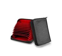 TACTICAL_GEEK PC1 EDC Porta Carte in X-pac 11 Scomparti per Carte di Credito, Portafoglio Minimalista con Cerniera Leggera per Uomini e Donne, con Tasca Monete, Leggero e Impermeabile, Nero Brillante