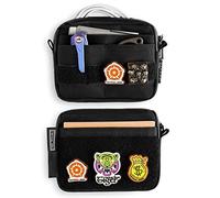 TACTICAL_GEEK Storage A3 EDC Mini Pochette, Piccola Tasca Porta-Attrezzi, Pochette Molle Per Uomo Uso Quotidiano, Portamonete In Nylon, Borsa Compatta Multiuso, Nero