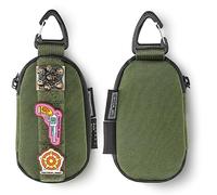 TACTICAL GEEK Storage A7 EDC Portachiavi Molle Pouch, Portafoglio con Cerniera Impermeabile in Nylon 500D per Chiavi Auto, Organizer da Tasca, Pouch Tac con Area per Patch per Uso Quotidiano, Verde