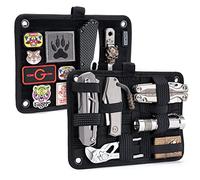 TACTICAL GEEK TCM Accessori Organizer Zaino Piccola Borsa a Tracolla Patch Borse Organizzatore Supporto Patch Loop Morale Patch Panel con Elastici Elastici, Nero, Taglia Unica, Jazz e Moderno
