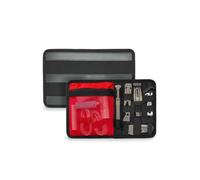 TACTICAL_GEEK TCM10 EDC Organizer Board Board EDC Elastic Insert Panel, Antiscivolo Elastic-Panel Tasche Inserto con Tasca a rete Cerniera Zaino Accessori per Organizzazione quotidiana, Nero e Rosso