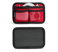 TACTICAL_GEEK TCM3 Mini EDC Organizer Board, Accessori Zaino Con Tasca Aperta & Tasca A Rete, Pannello Inserimento Borsa Utility Con Gancio E Passante Modulare Per Uso Quotidiano, Rosso