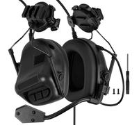 Tactical Headset for Airsoft Fast Helmet No Noise Reduction(Black)