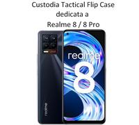 TACTICAL ORIGINAL CUSTODIA XPROOF COVER FLIP CASE PER REALME 8 - 8 PRO BLACK HAW