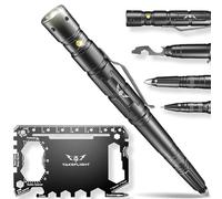 Tactical Pen with Flashlight - Multitool EDC Pen with Glass Breaker & Bottle Opener, Gift for Men & Women, Stocking Stuffer or Father’s Day Gadget