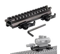Tactical Picatinny Riser Mount Rails Doppio sgancio rapido a 90 e 45 gradi per staccare il profilo medio a 13 slot per l'ottica con puntino rosso