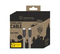 Tactical Aramid cavo extra resistente USB-C/USB-C 100W 20V/5A - 1m - Grigio KP31193