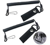 Tactical Spiral Keychain, Paracord Cordino Tattico, Pesca Cordini Anti-Perso, Cordino Tattico Staccabile, Portachiavi Elastica Retrattile,Lanyard Elastic Buckle per la Chiave da Pesca da Campeggio