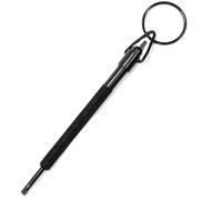 Tactical Tools Chiave con grillo della polizia - Chiave con manette della polizia con grande portachiavi compatibile con tutti i tipi di portachiavi tattici - Perfetto per l'uso con guanti