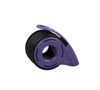 Tactical Utility Cord Dispenser per Micro Paracord - Pre-caricato con 38,1 m di Micro Paracord nero (viola)