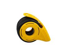 Tactical Utility Cord Dispenser per Micro Paracord - Pre-caricato con 38 m di Micro Paracord nero (giallo)
