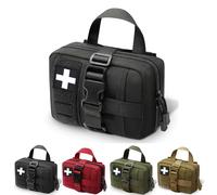 Tactical Waist Bag with Molle System, Water-Resistant Multi-Purpose Pouch Everyday Carry Pack, Hook Loop Design(Black)