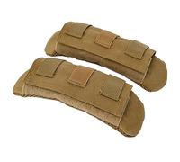 tactifans 2 cuscinetti rimovibili per spallacci da 5,1 cm (massimo 6,3 cm) per borse a tracolla, chitarre, zaini, borsa a tracolla, comodi e morbidi cuscinetti per gilet FCPC JPC (cachi)