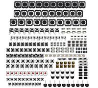 Tactile Push Button Switches 25 Values, Micro Momentary Push Button Switches, 12V 50mA Assortment Kit with Flame Retardant PP Housing for DIY Electronics, Remote Controls, Toys and (250 pezzi)