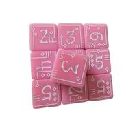 Tactiles Acrilico Industriale Tema Numero Dadi Precisioni Lavorate Per Il Gioco Di Ruolo E L'Apprendimento In Aula Portables Viaggi