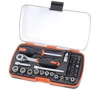 TACTIX - 37 PEZZI - CASSETTA CON SERIE BUSSOLE ESAGONALI + CRICCHETTO