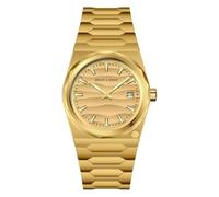 TACTO Specht & Söhne 222 Gold Orologio da polso da uomo 37 mm ultrasottile al quarzo zaffiro luminoso in acciaio inossidabile orologio impermeabile, Colore 1, Bracciale