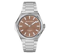 TACTO Specht & Söhne Orologio da polso da uomo alla moda Randa 751 Movt ultra-sottile in acciaio inox zaffiro impermeabile fino a 100 m, Marrone