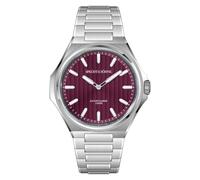 TACTO Specht & Söhne Orologio da polso da uomo alla moda Randa 751 Movt ultra-sottile in acciaio inox zaffiro impermeabile fino a 100 m, Rosso vinaccia
