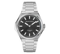 TACTO Specht & Söhne Orologio da polso da uomo alla moda Randa 751 Movt ultra-sottile in acciaio inox zaffiro impermeabile fino a 100 m, Nero
