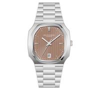 TACTO Specht & Sohne Classic 38MM Orologio da uomo NH35 automatico meccanico orologio da uomo in acciaio inox zaffiro cristallo impermeabile, Marrone, Classico