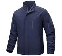 TACVASEN Giacca militare da uomo, impermeabile, in pile, invernale, softshell, con tasche con cerniera