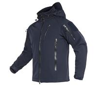 TACVASEN Uomo Giacca Softshell Resistente All'acqua e al Vento Invernale da Esterno con Tasche Multiple, Navy, S