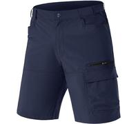TACVASEN Uomo Pantaloncini Cargo da Arrampicata ad Asciugatura Rapida con Multi Tasche, Blu, 38